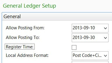 G/L Setup in the scenario G/L Setup in the scenario