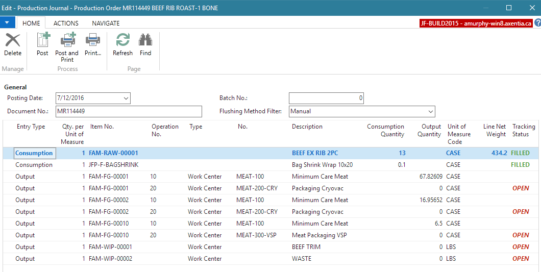 Production Journal Production Journal