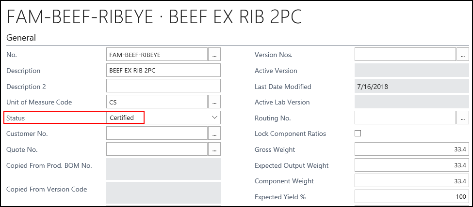 Family BOM Family BOM