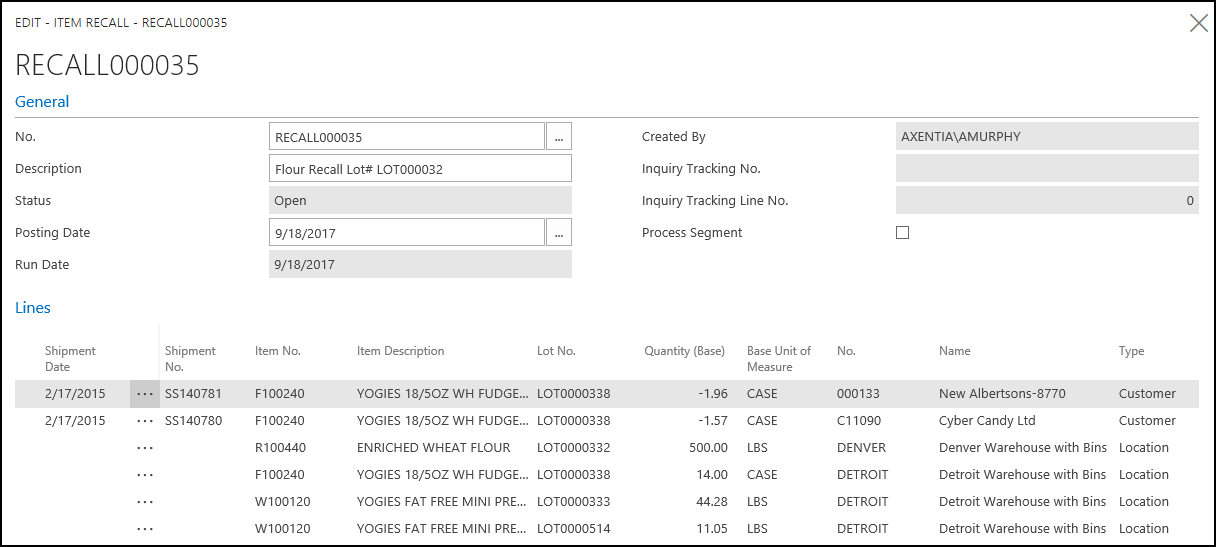 Item Recall Origin to Usage Item Recall Origin to Usage
