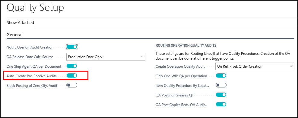 Quality Setup Quality Setup