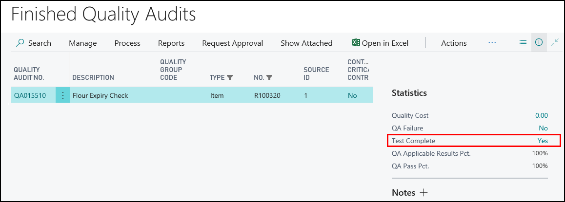 Finished QA List Finished QA List