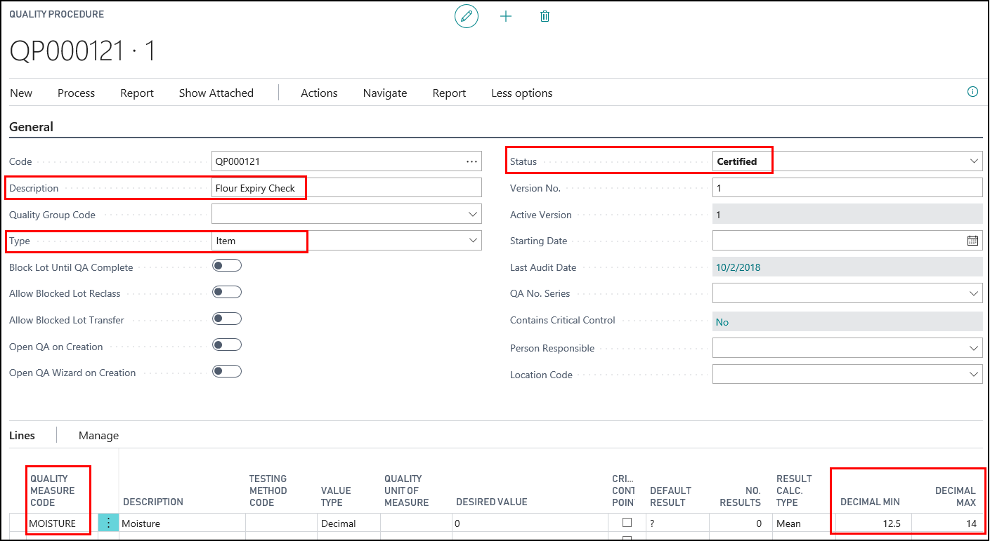 Quality Procedure Quality Procedure