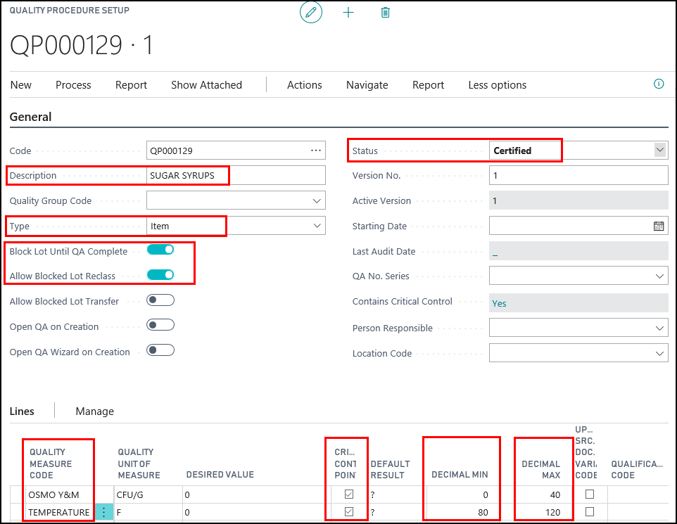Quality Procedure Quality Procedure