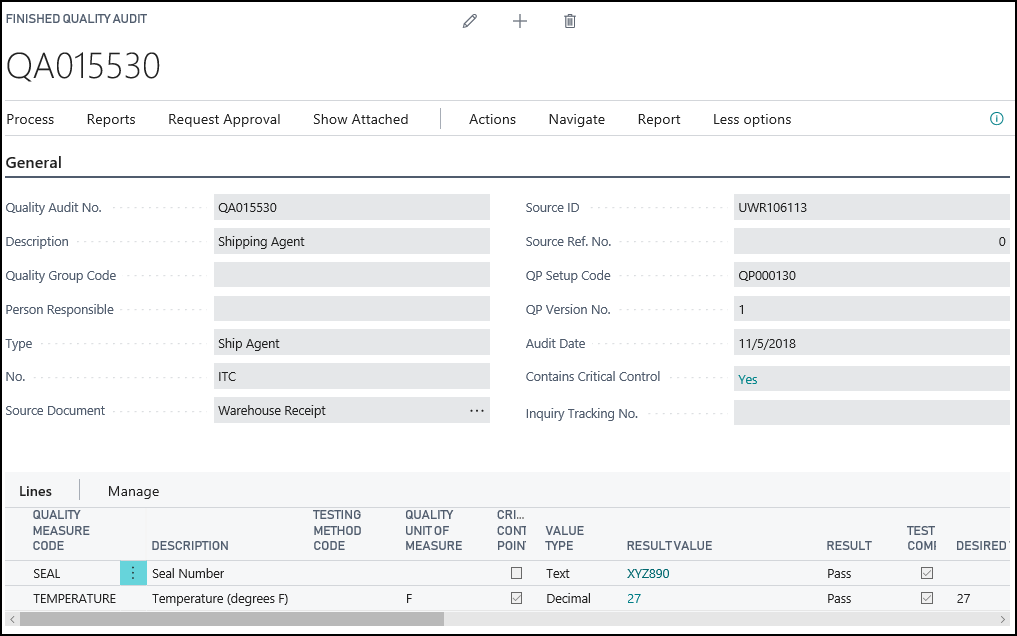 Finished Quality Audit Finished Quality Audit