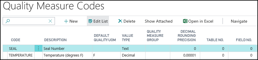 Quality Measure Codes Quality Measure Codes