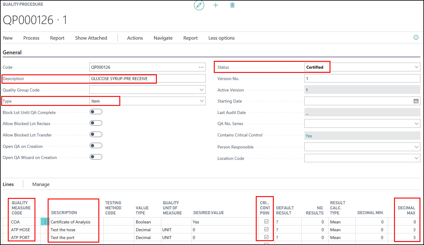 Quality Procedure Quality Procedure