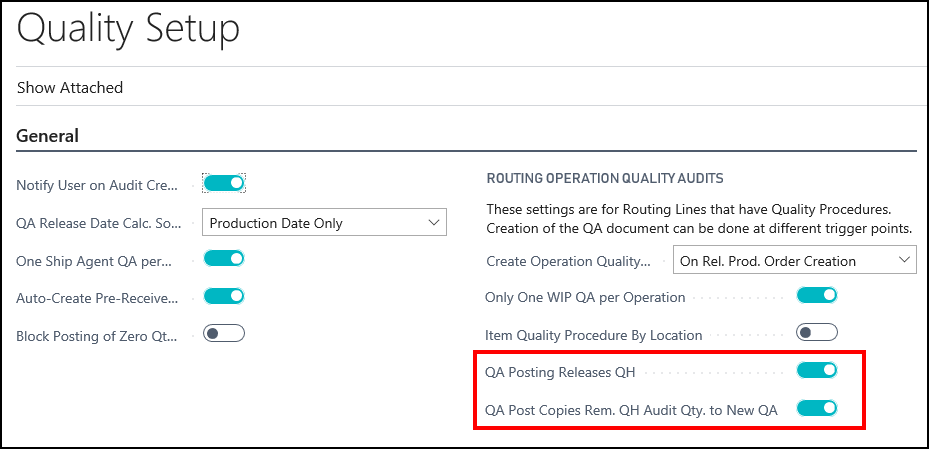 Quality Setup Quality Setup