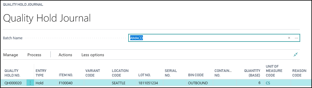 Quality Hold Journal Quality Hold Journal