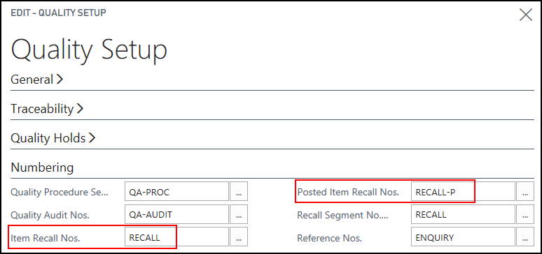 Quality Setup Quality Setup