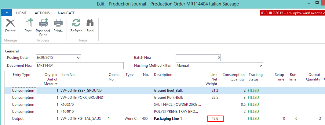 Production Journal Production Journal