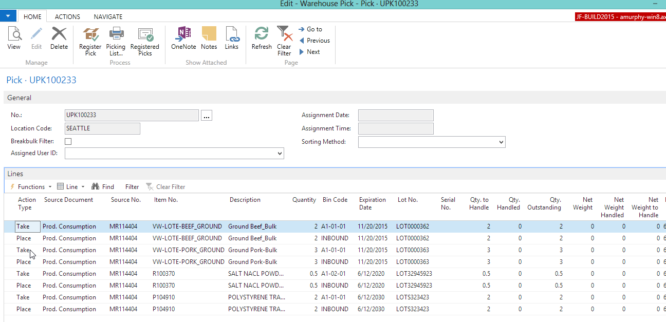 Warehouse Pick Warehouse Pick