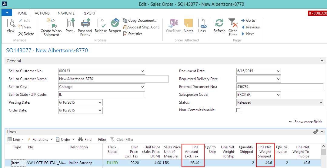 Sales Order Sales Order
