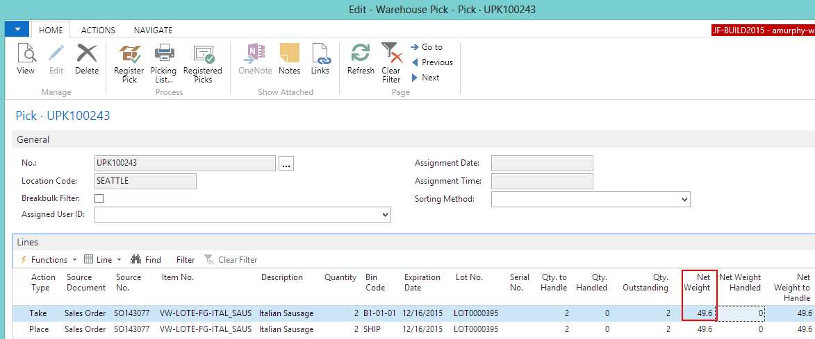 Warehouse Pick Warehouse Pick
