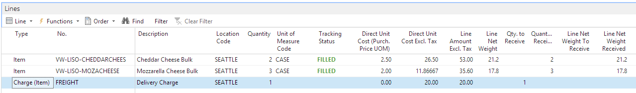 Item Charge Item Charge