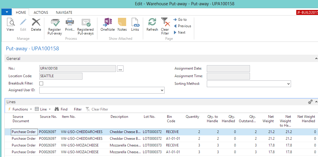Warehouse Put-away Warehouse Put-away