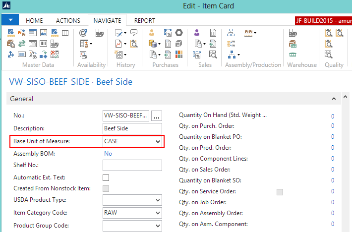 General FastTab General FastTab