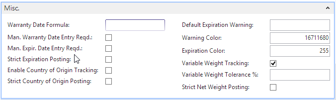 Misc. FastTab Misc. FastTab