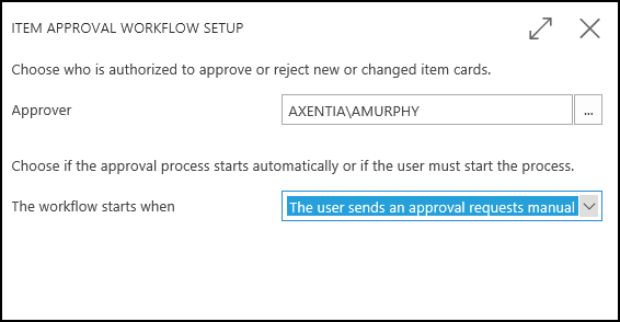 Item Approval Workflow Setup Item Approval Workflow Setup