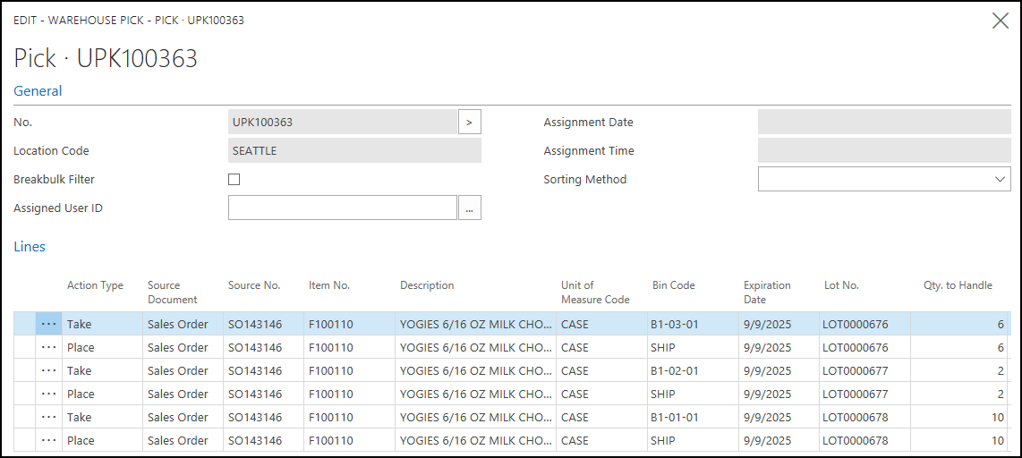 Warehouse Pick Warehouse Pick