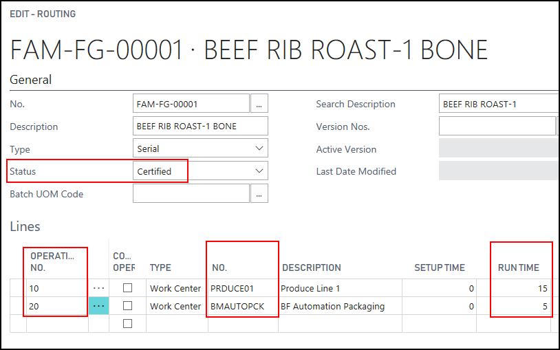 Routing page