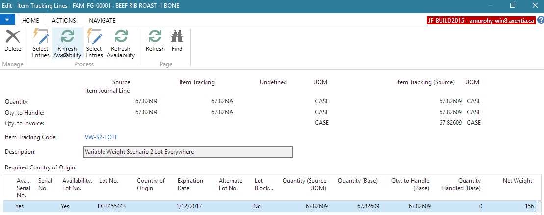 Item Tracking