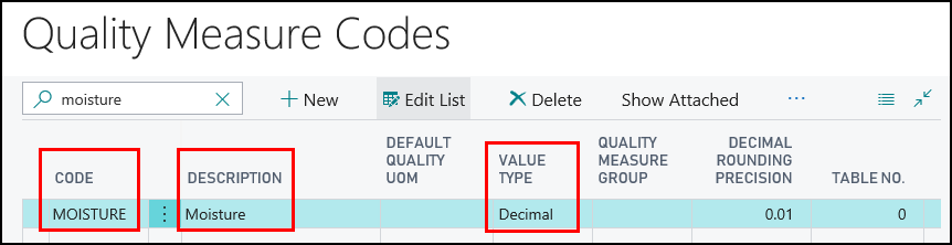 Quality Measure Codes